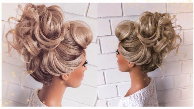 Лёгкая Прическа высокий пучок ❤️ | Пошаговый Урок