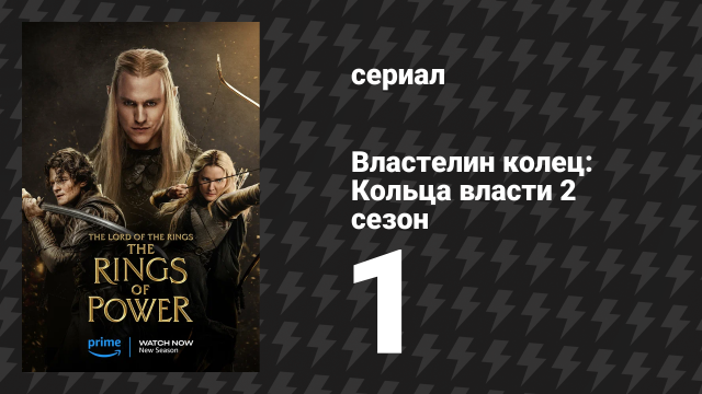 Властелин колец: Кольца власти 2 сезон 1 серия «Владыки эльфов под небесным сводом» (сериал, 2024)