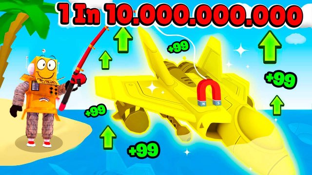 МАГНИТНАЯ РЫБАЛКА В РОБЛОКС - НАШЕЛ СОКРОВИЩА НА ДНЕ МОРЯ! Roblox