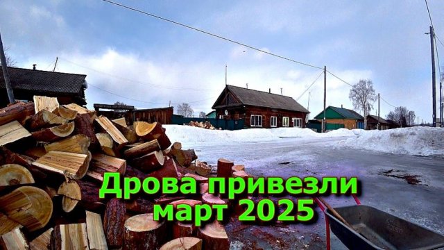 Дрова привезли март 2025