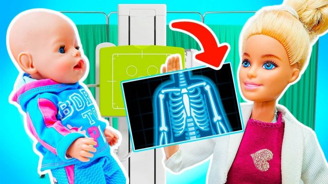 Беби Бон Эмили на приеме у врача – делаем рентген! Игры в больничку для детей