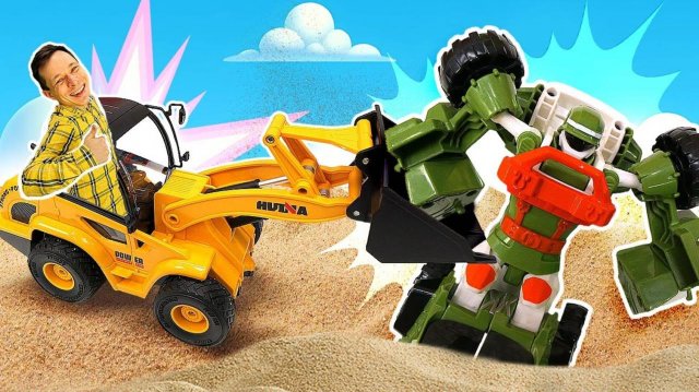 Тоботы в ловушке песка! ️ Спасательная операция провалена? Трансформеры и машинки для мальчиков