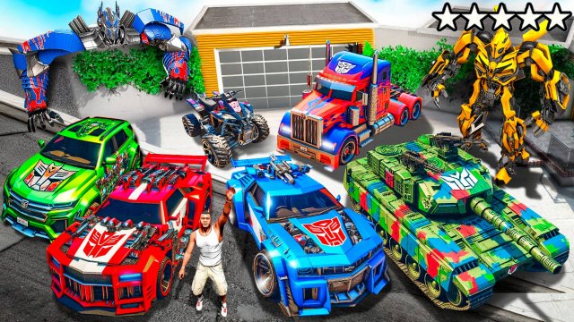 СОБРАЛ КОЛЛЕКЦИЮ ТРАНСФОРМЕРОВ В ГТА 5! РЕАЛЬНАЯ ЖИЗНЬ ВОРОВ ОБЗОР МОДА GTA 5 ОНЛАЙН