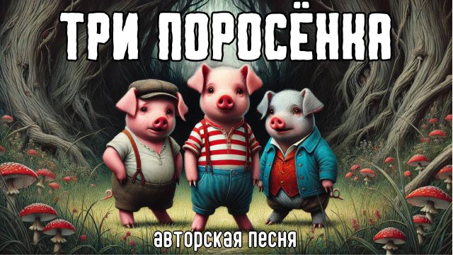 Три поросенка (Авторская песня) - Музыкальный Клип