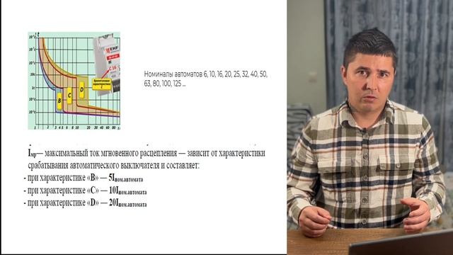 Как подобрать номинал автомата и сечение кабеля