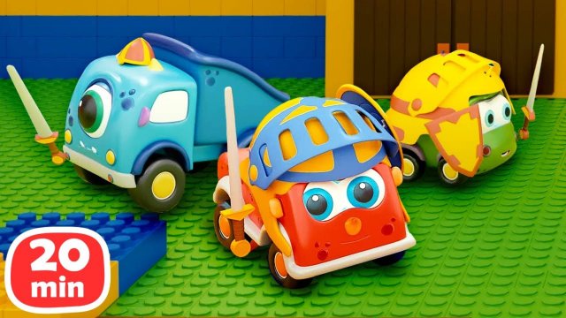 Машинки рыцари защищают замок! Видео для детей про машинки. Мультики для малышей
