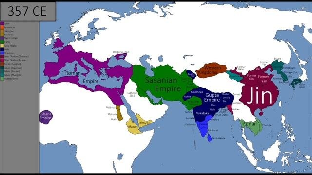 История Мира на карте.