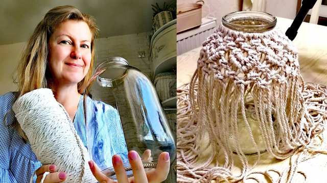 Банка превратилась в дизайнерскую вазу — смотри, как!