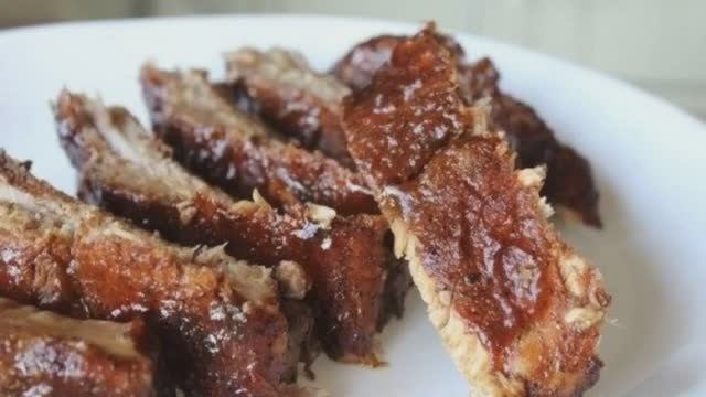 Свиные ребрышки на сковороде. Пошаговый рецепт