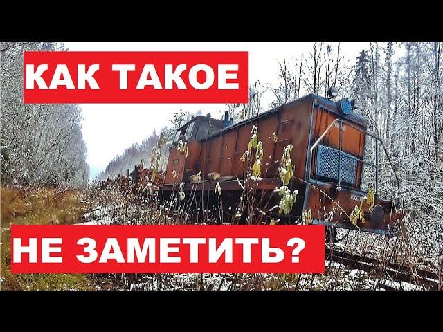 Как я мог такое не заметить?! Корчеватель пней от СТАЛИНЦА! В лес на мотодрезине.