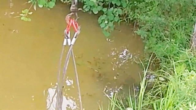 Очистка пожарного водоема в СНТ. Чистим водоем. Очищаем пруд в СНТ.