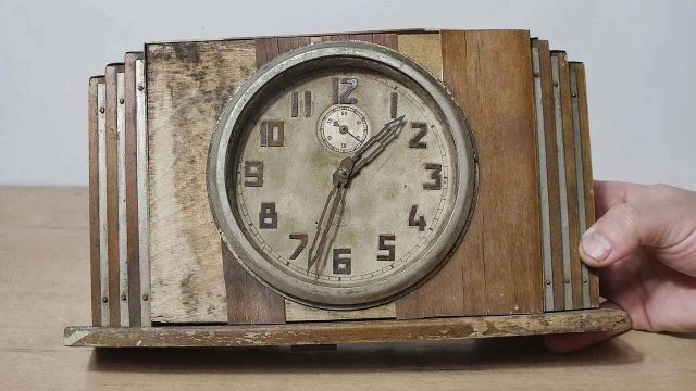 Реставрация старинных деревянных часов ˝Владимир˝ 1948 года. Реставрация часов «Мантел».