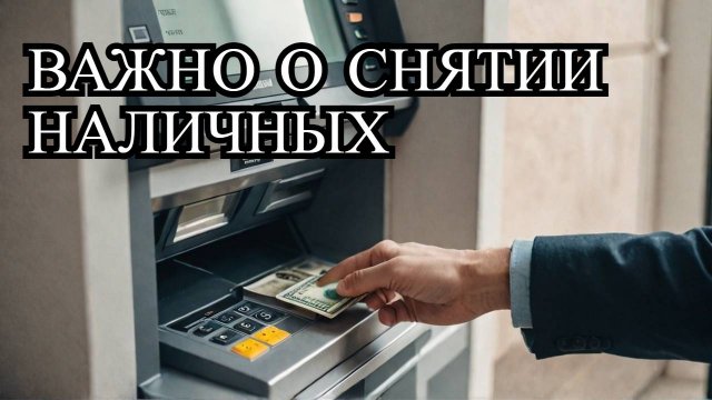 Ограничение на снятие наличных что нужно знать