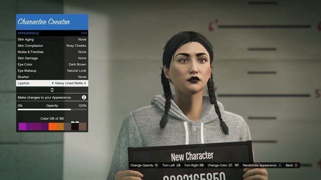 How to make Wednesday Addams in GTA Online character creation