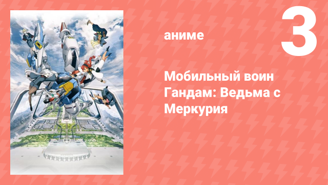 Мобильный воин Гандам: Ведьма с Меркурия 1 сезон 3 серия (аниме-сериал, 2022)