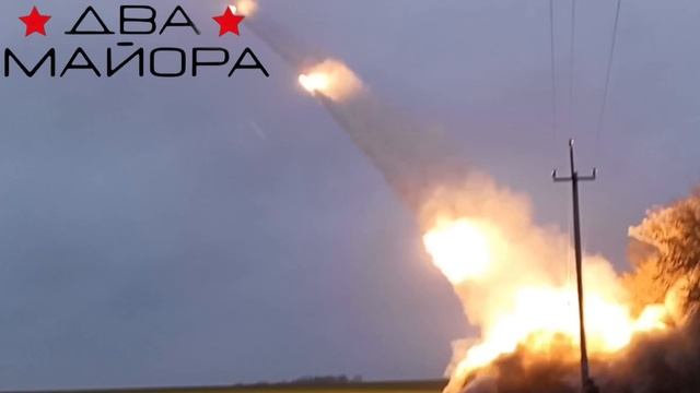 Работа тяжелых огнеметных систем подразделений РХБЗ ГрВ "Север"