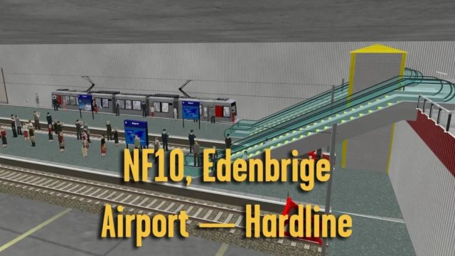 Trainz: трамвай NF10, Airport — Hardline, Edenbrige
