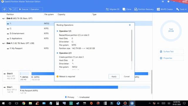 How to convert MBR to GPT on EaseUS Partition Master