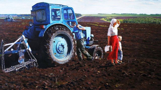 Весна в живописи художника Андрея Дареева