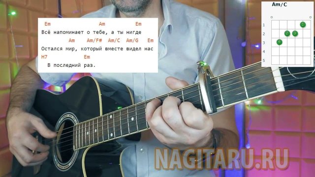 Веселые ребята — В ПОСЛЕДНИЙ РАЗ. На простых аккордах для гитары + разбор
