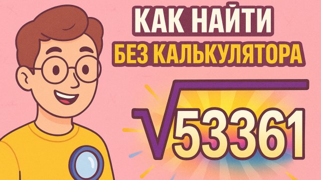 Как извлечь квадратный корень без калькулятора?