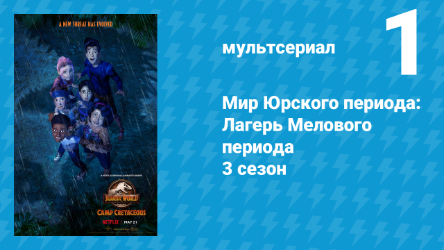 Мир Юрского периода: Лагерь Мелового периода 3 сезон 1 серия (мультсериал, 2021)
