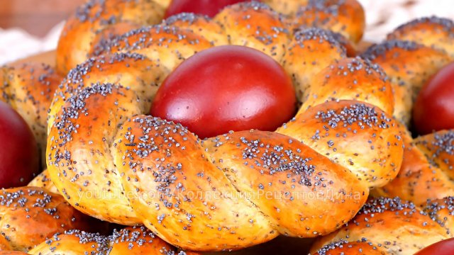 🐣Пасхальные булочки с маком "Гнезда"! Вкусные Маковые Булочки на Пасху!