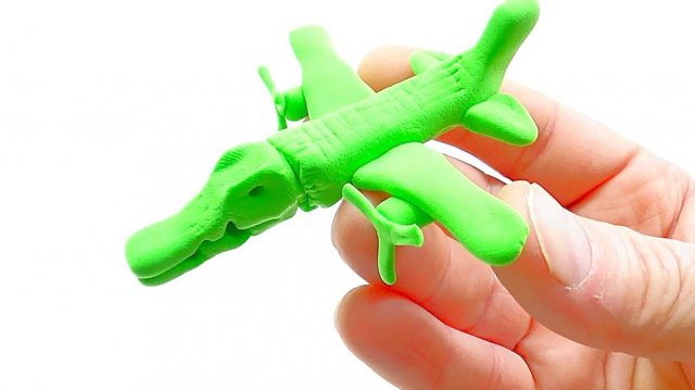 КРОКОДИЛО БОМБАРДИРО  из Мягкого Пластилина