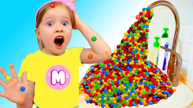 Милана с папой и их забавная история с конфетами