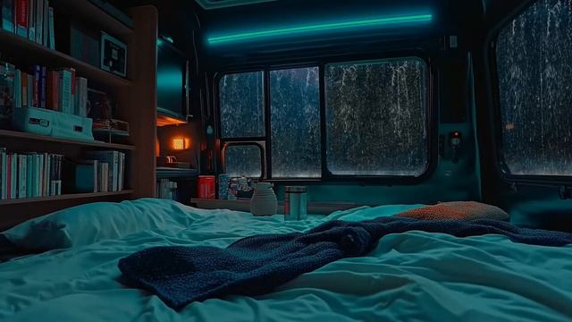 Избавьтесь от бессонницы с звуками дождя и грома за окном автомобиля 🌧️ Глубокий сон, быстрый сон