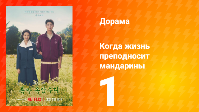 Когда жизнь преподносит мандарины 1 сезон 1 серия