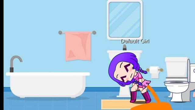 gacha girl has diarhea and in skirt :)