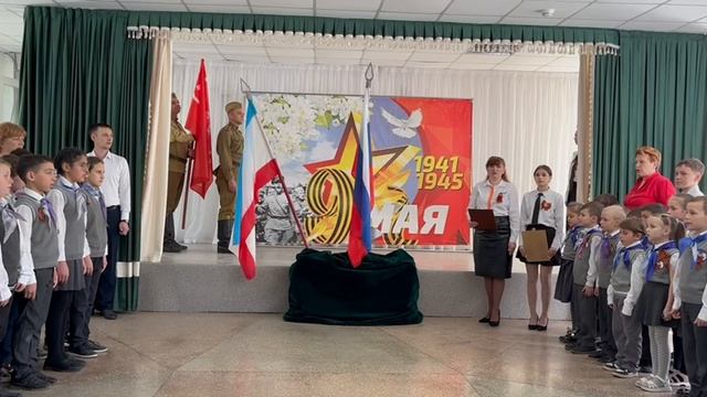 МБОУ "Залесская школа" Акция "Знамя Победы"! (ч.1)