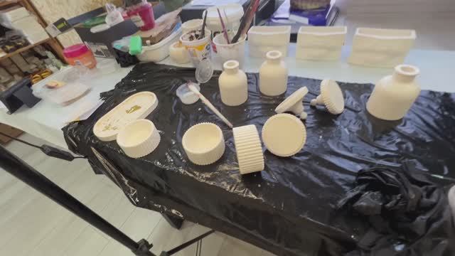 Работаю с гипсом на новом месте