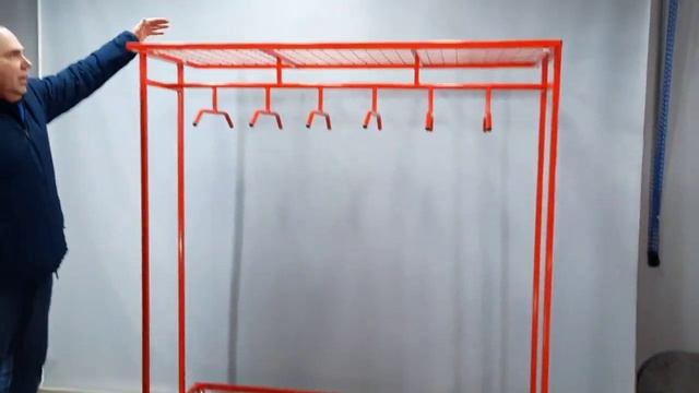 Стеллаж для хранения спецодежды