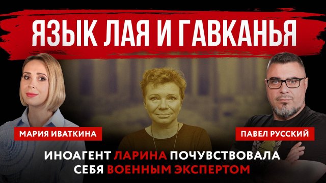 Язык лая и гавканья. Иноагент Ларина почувствовала себя военным экспертом