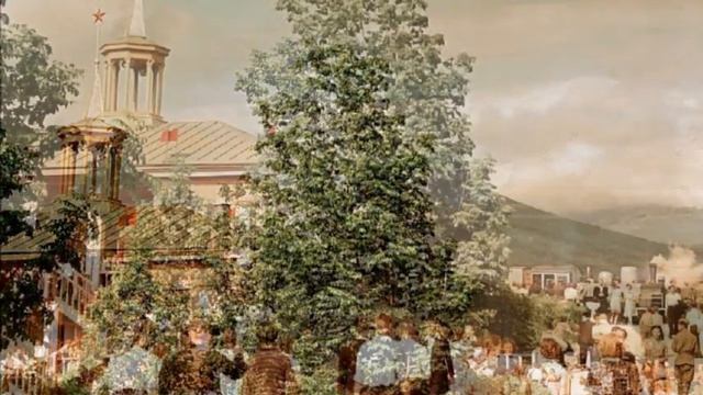 Сахалин в кадре Южно Сахалинск 1950 1956г Цветное фото