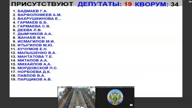 Очередная одиннадцатая сессия Народного Хурала Республики Бурятия седьмого созыва