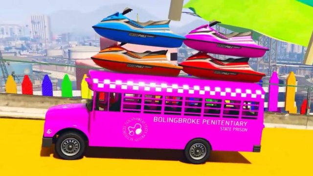 Мультики про Цветные Машинки Монстр Траки и Школьный Автобус для Человека Паука и Детей