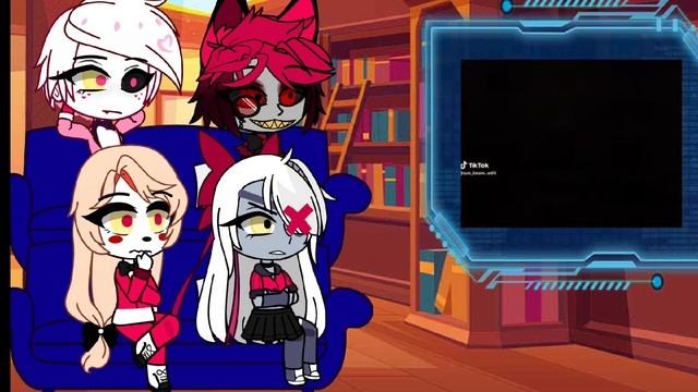 Реакция Отель Хазбин на Дронов-Убийц//3/4 часть//Hazbin Hotel reaction to Murder-Drones//3/4 part
