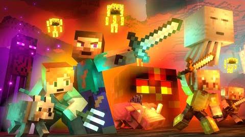 ВОЙНА НЕЗЕРА - Жизнь Алекса и Стива (Анимация Minecraft)