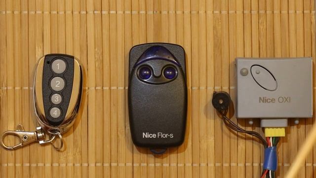 Как самостоятельно прописать пульт Nice Flor-s. Брелок (оригинал и аналог) на ворота шлагбаум Nice