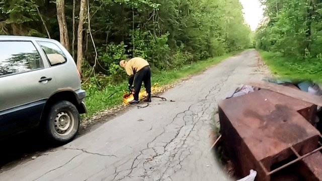 Коп металлолома,загрузили багажник битком! Поиск в загадочном лесу