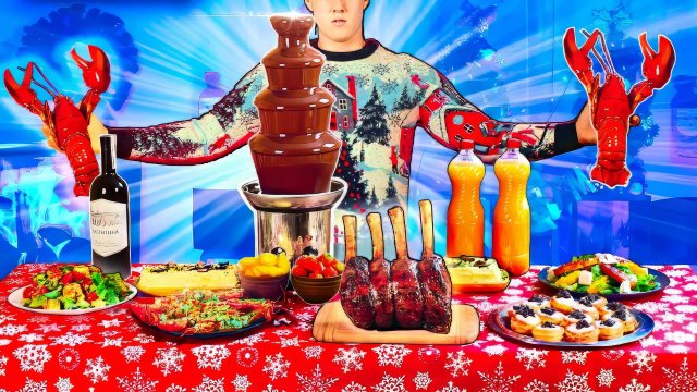 САМЫЙ ДОРОГОЙ НОВОГОДНИЙ СТОЛ ЗА 33000 РУБЛЕЙ / ЧЁРНАЯ ИКРА, ЛОБСТЕР, ТРЮФЕЛЬ ,СТЕЙК ВАНЗАЙ vanzai