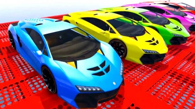 Учим цвета и цифры для детей Цветные Машинки и Тракторы для Детей Мультики про Машинки для Детей