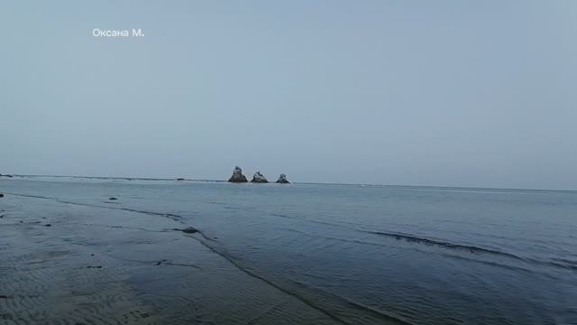 Дошли до морских скал Три брата. Александровск-Сахалинский.mp4