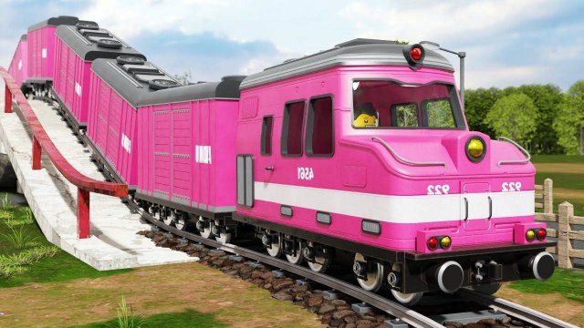 Мультики про поезда. 🛑 Лего-вор пытается ограбить поезд 🚂💥 Мультики для детей смотреть