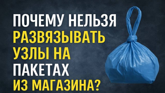 Почему нельзя развязывать узлы на пакетах из магазина. Как привлечь достаток и изобилие. Приметы