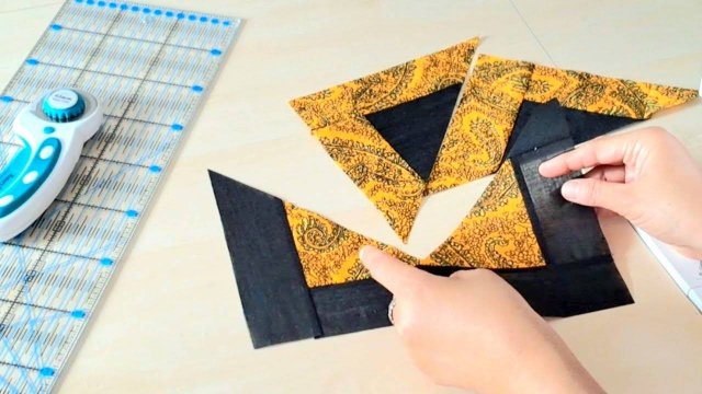 Быстрая и простая техника - квадрат для пэчворка.