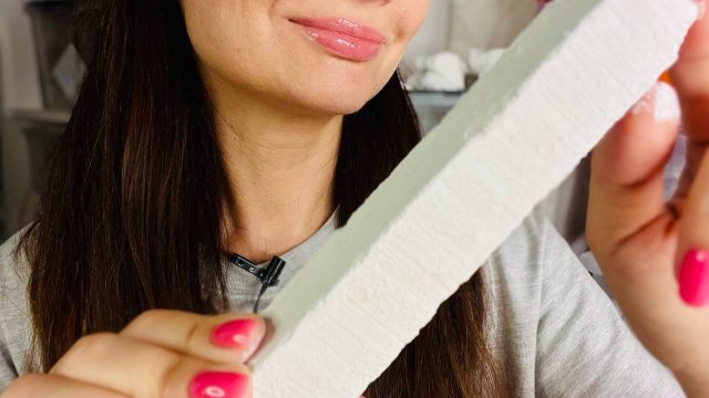 ASMR crunch of wet&dry chalk_ Хруст сахарными палочками